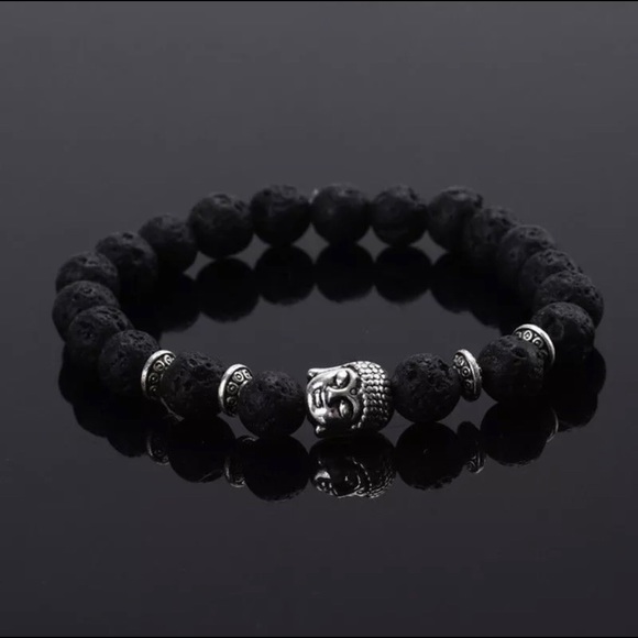 Healing Lava Stone Buddha Bracelet Essential Oils - Picture 10 of 10